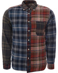 Beams Mens Multicoloured Check Long Sleeve Shirt