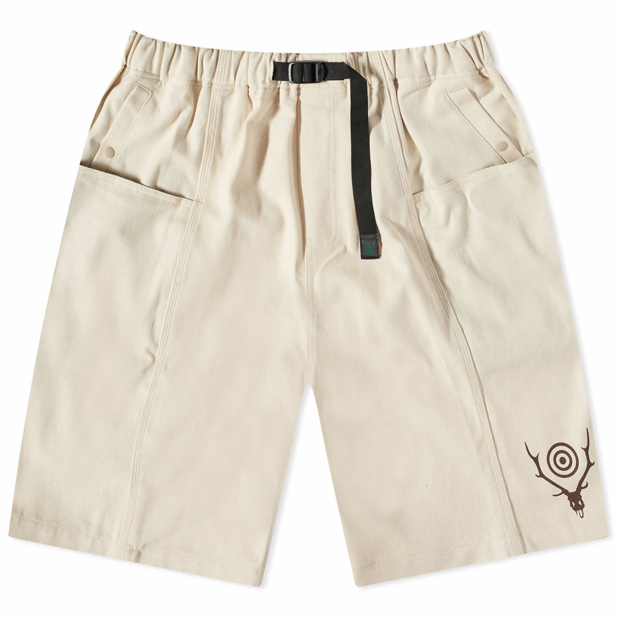 South West Men's White Belted CS Shorts