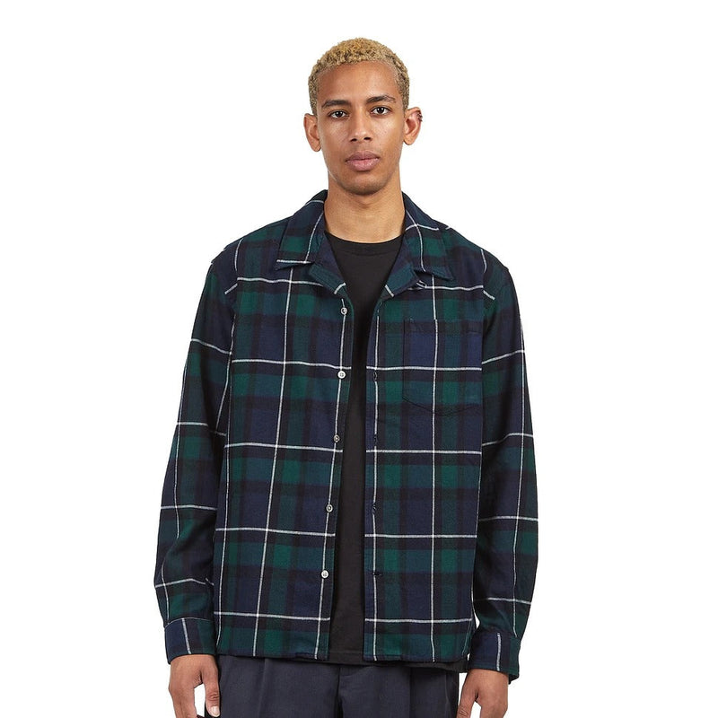 Mens Norse Projects Carsten Organic Flannel Check Shirt In Long Sleeve