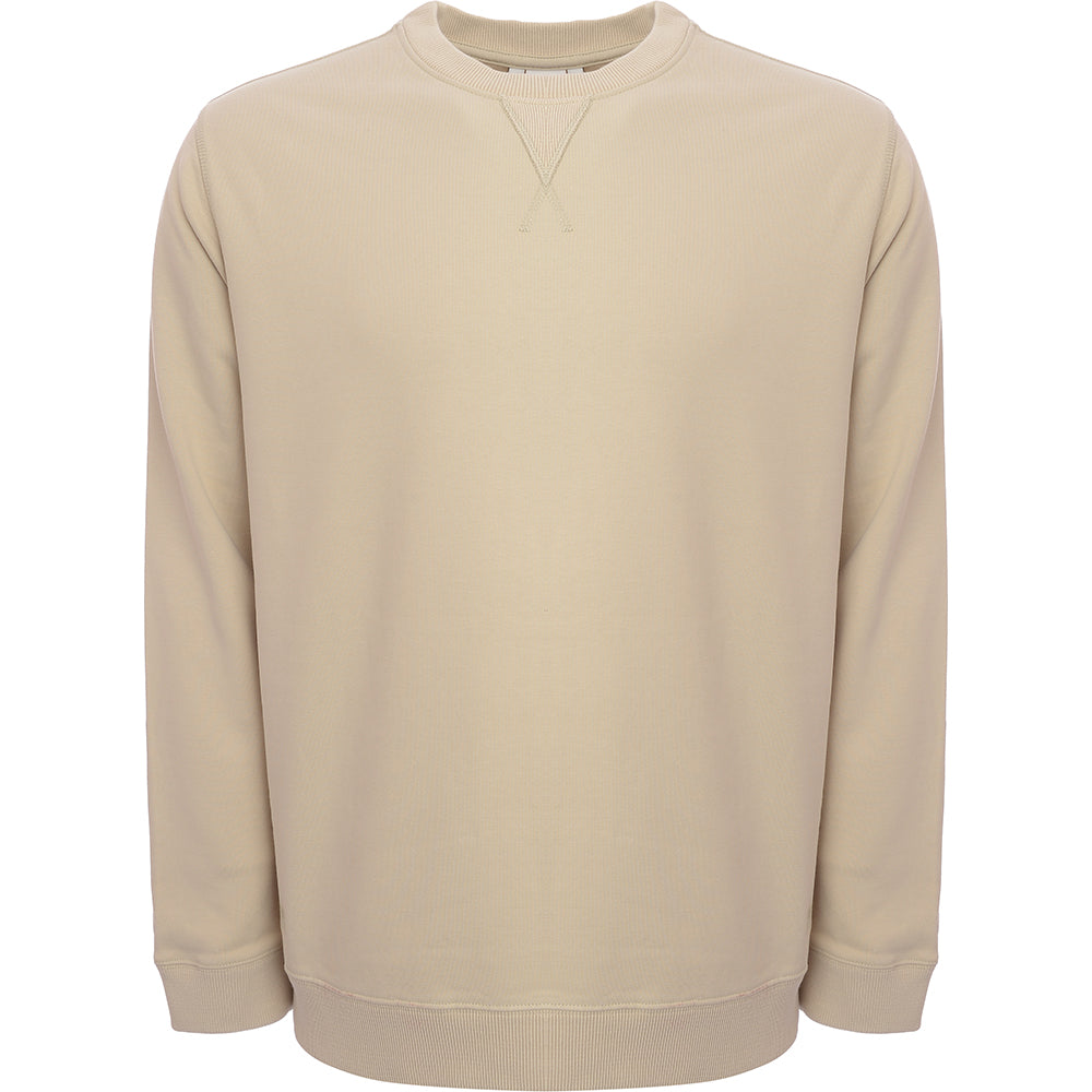 Russell Athletic Mens Beige Crew Neck Sweatshirt