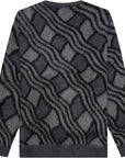 Awake Mens Wavy Mohair Cardi Charc