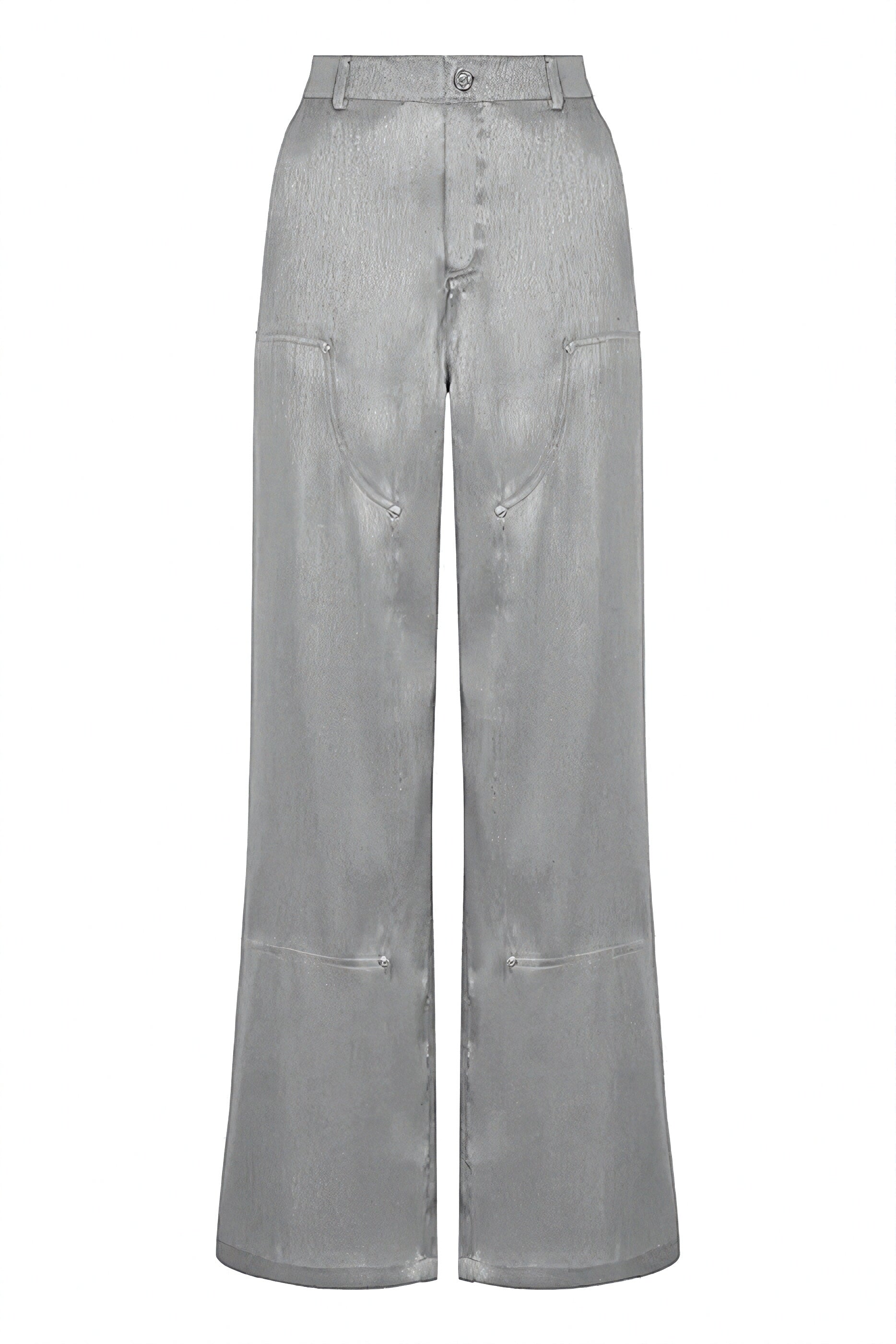 Moschino Palazzo Trousers in Silver