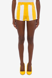 Nautical Striped Shorts in Yellow