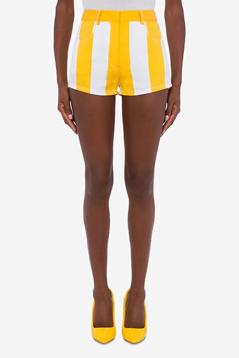 Nautical Striped Shorts in Yellow