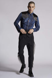 Dsquared2 Men's Long Sleeve Shirt in Blue