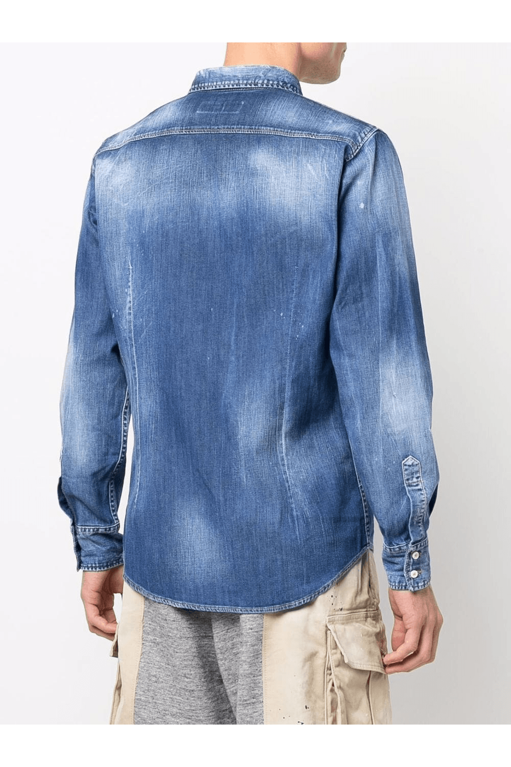 Dsquared2 Men's Long Sleeve Shirt in Blue