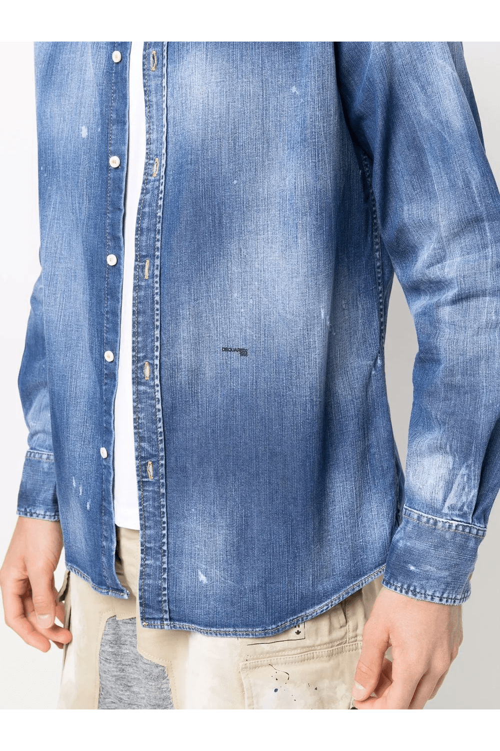 Dsquared2 Men's Long Sleeve Shirt in Blue