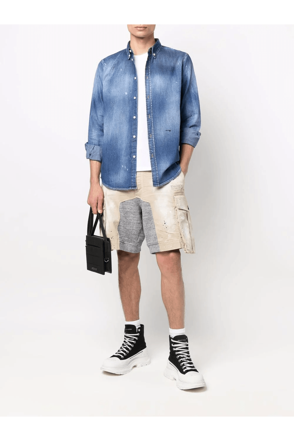 Dsquared2 Men's Long Sleeve Shirt in Blue