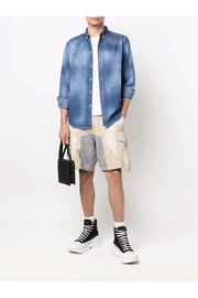 Dsquared2 Men's Long Sleeve Shirt in Blue
