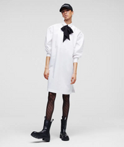Karl Lagerfeld Womens Poplin Tunic in White