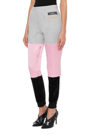 Patchwork Joggers in Black