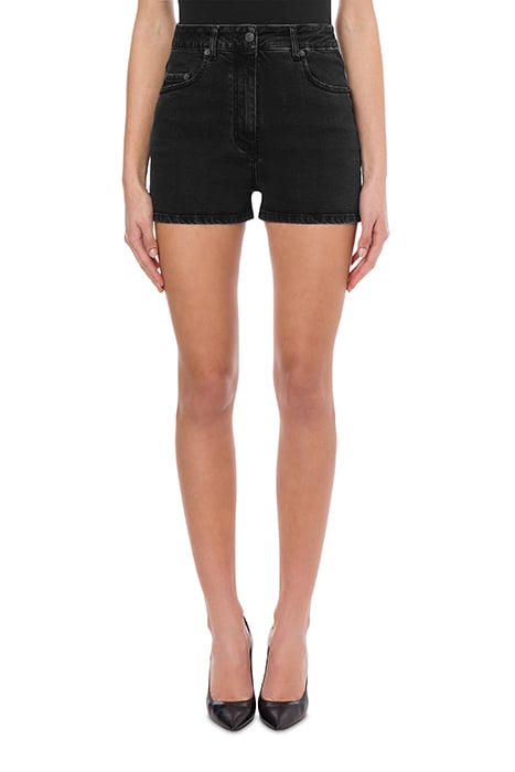 Moschino Sesame Street© Stretch Denim Shorts in Black