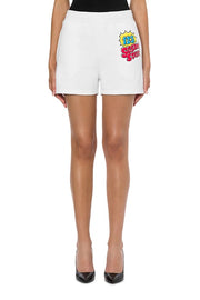 Moschino Sesame Street© Fleece Shorts in White