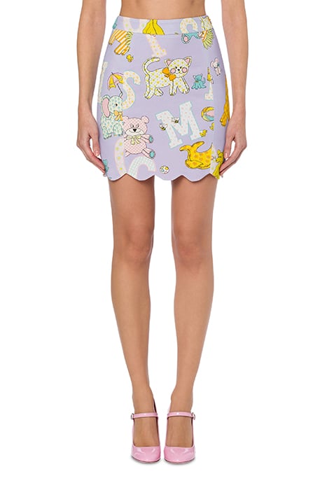 Circus Logo Cady Miniskirt in Purple
