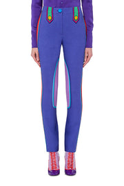Trompe L'oeil Cady Trousers in Purple