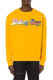 Moschino Fantasy Boys Organic Cotton Sweatshirt in Yellow