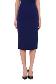 Moschino Wool Faille Skirt in Blue