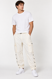 Topman Mens Off-White Cargo Pants