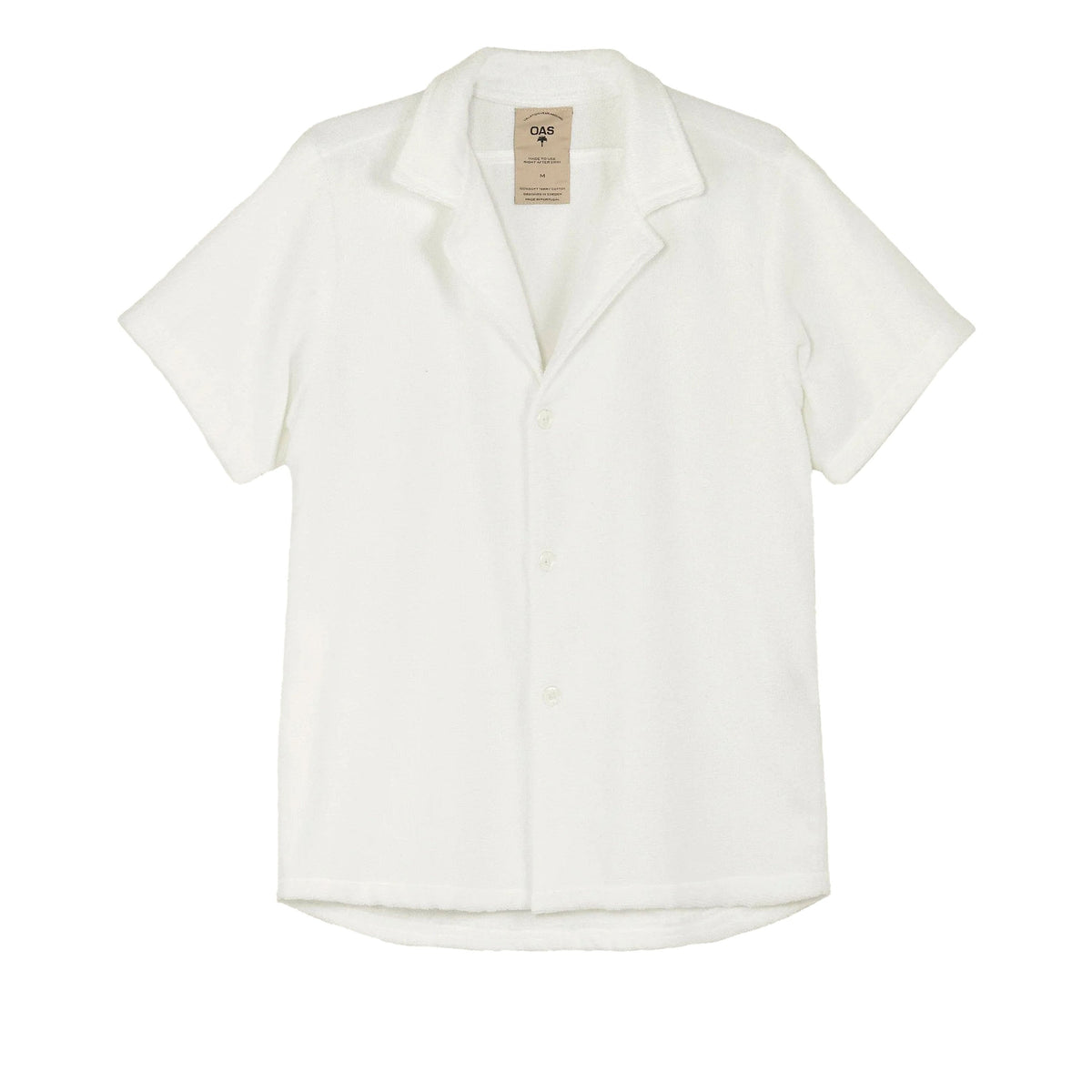 Mens Oas White Cuba Terry Shirt