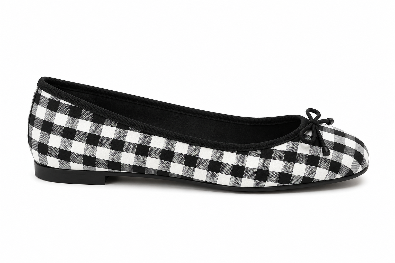 French Sole Maddox Ballet Flats in Black & White