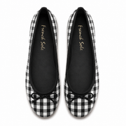 French Sole Maddox Ballet Flats in Black & White