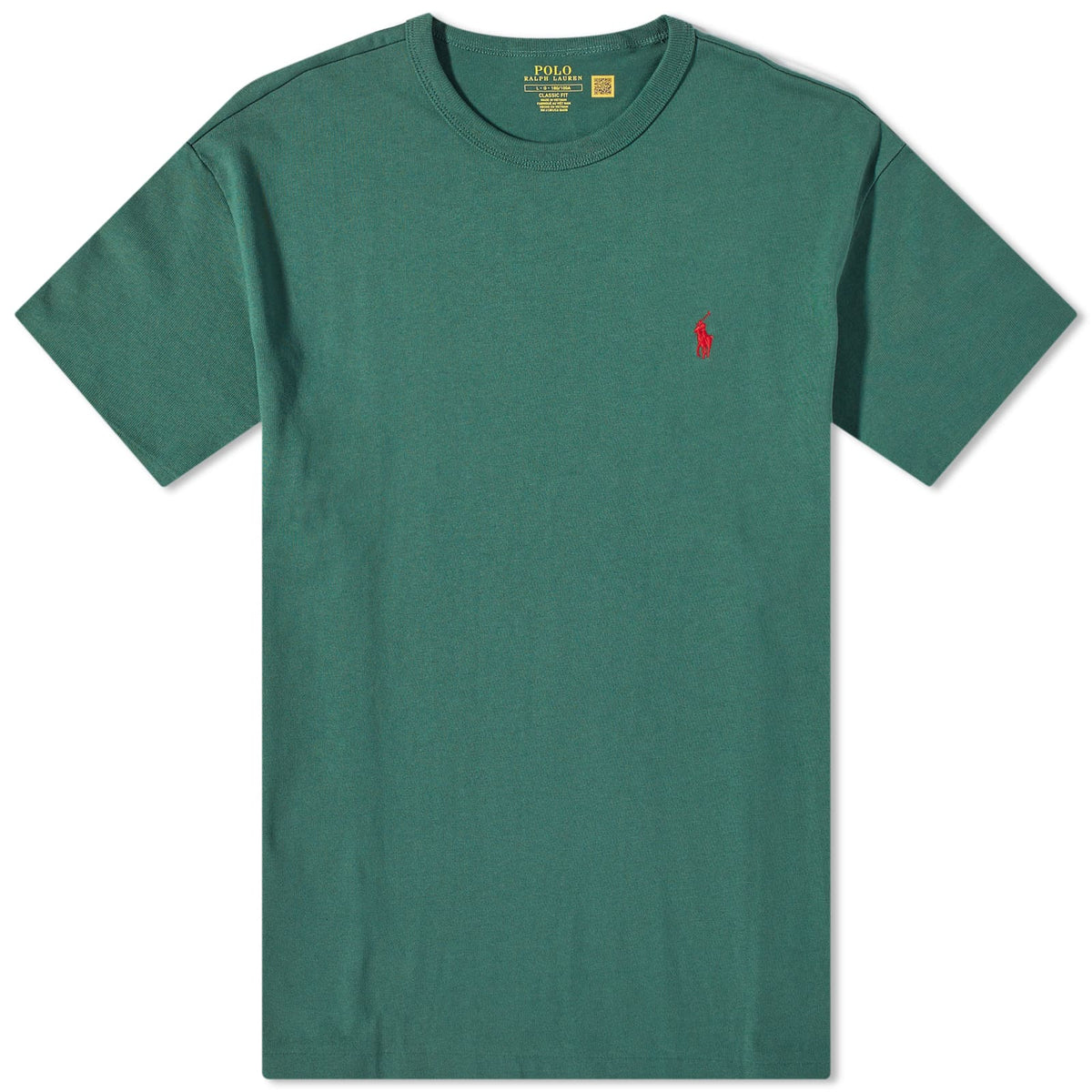 Ralph Lauren Men's Green Heavyweight T-Shirt