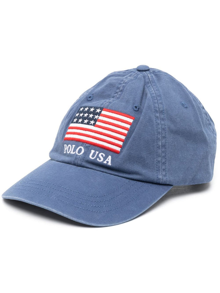 Ralph Lauren Men's Navy Flag Sport Cap