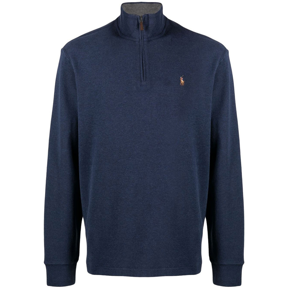 Ralph Lauren Men&#39;s Navy M Classics Long Sleeve Half-Zip Sweater