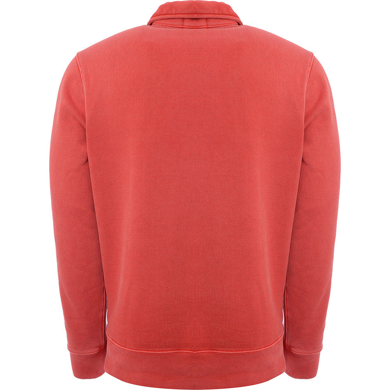 Ralph Lauren Mens Red Montauk Half-Zip Jumper