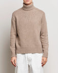 Ralph Lauren Mens Rollneck Knit Oak Brown In Brown