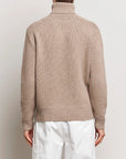 Ralph Lauren Mens Rollneck Knit Oak Brown In Brown