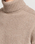 Ralph Lauren Mens Rollneck Knit Oak Brown In Brown