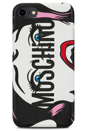 iPhone 8 Cover #MOSCHINOEYES in White