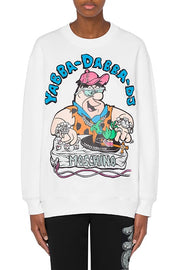 Flintstones Print Sweatshirt in White