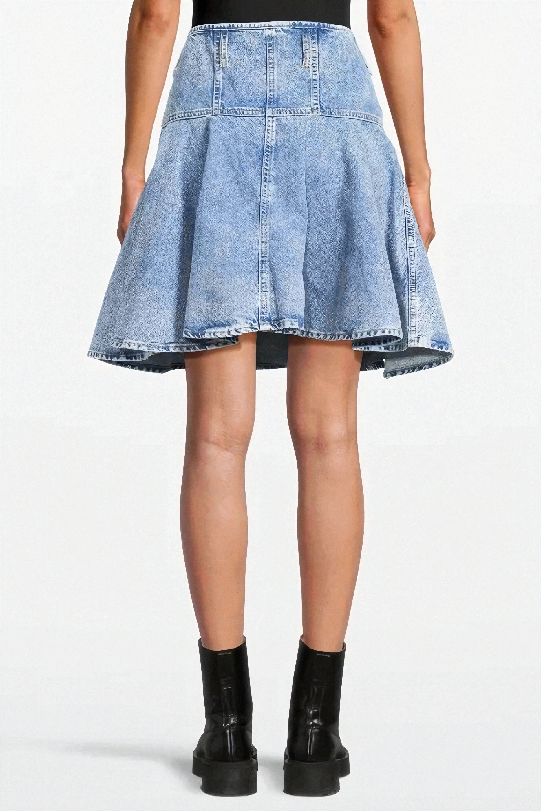 Cotton Skirt in Blue