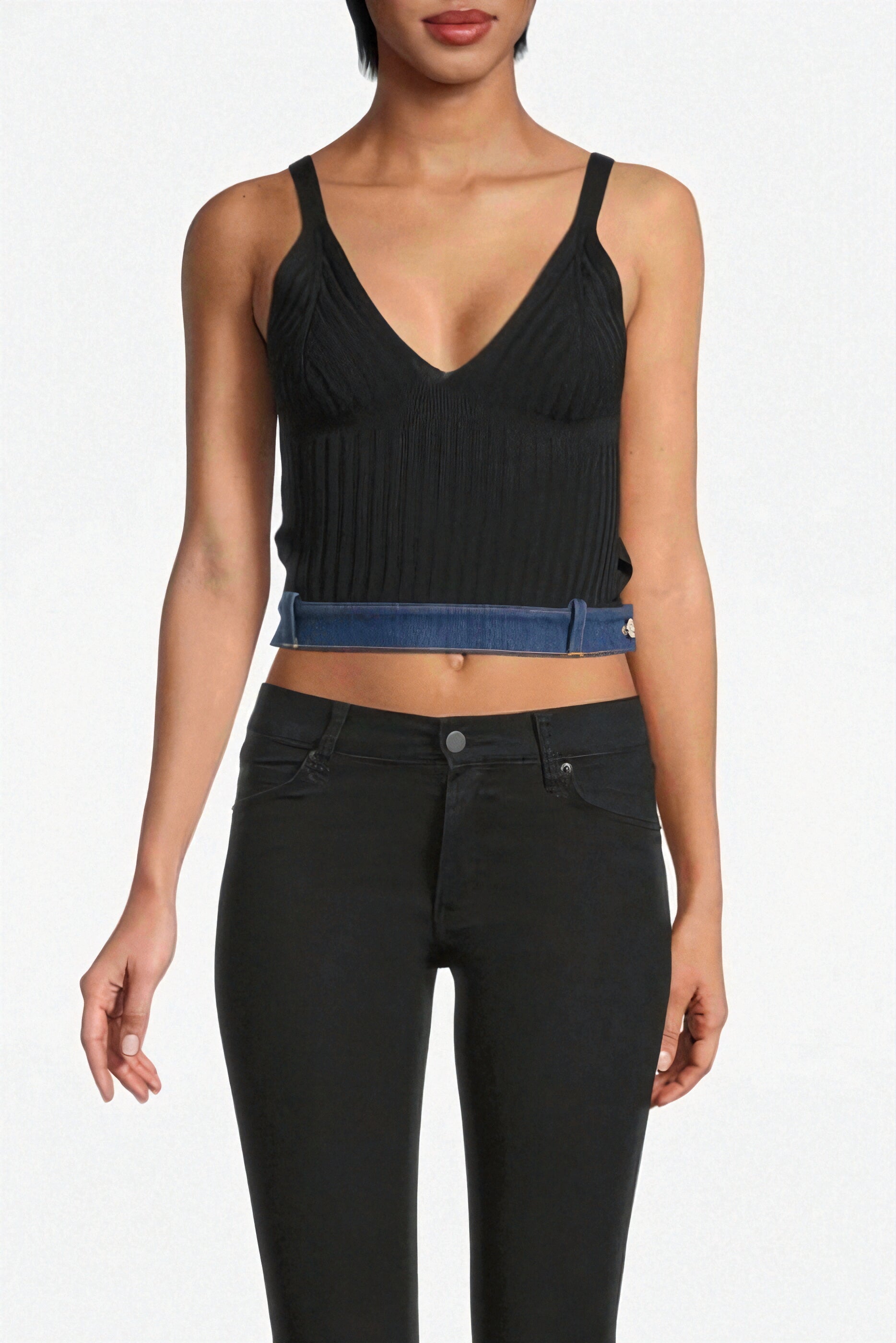 Moschino Viscose Top in Black