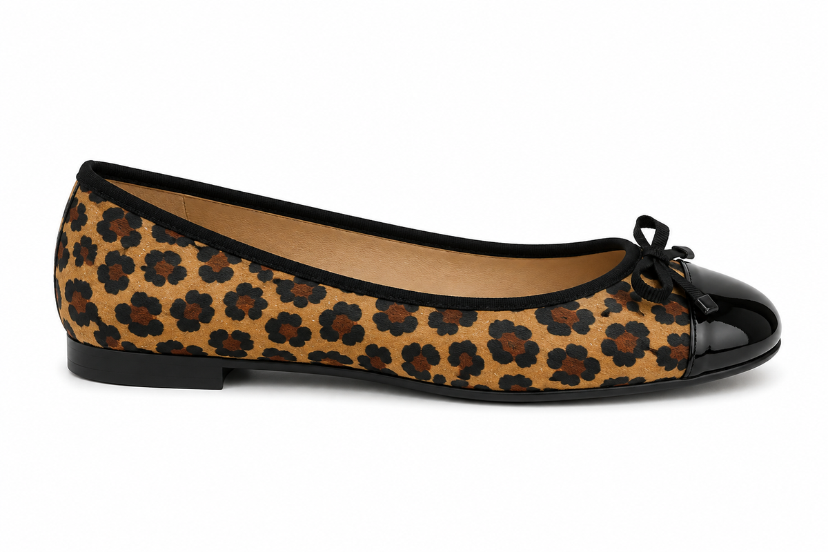 French Sole Maddox Ballet Flats in a Brown Mix
