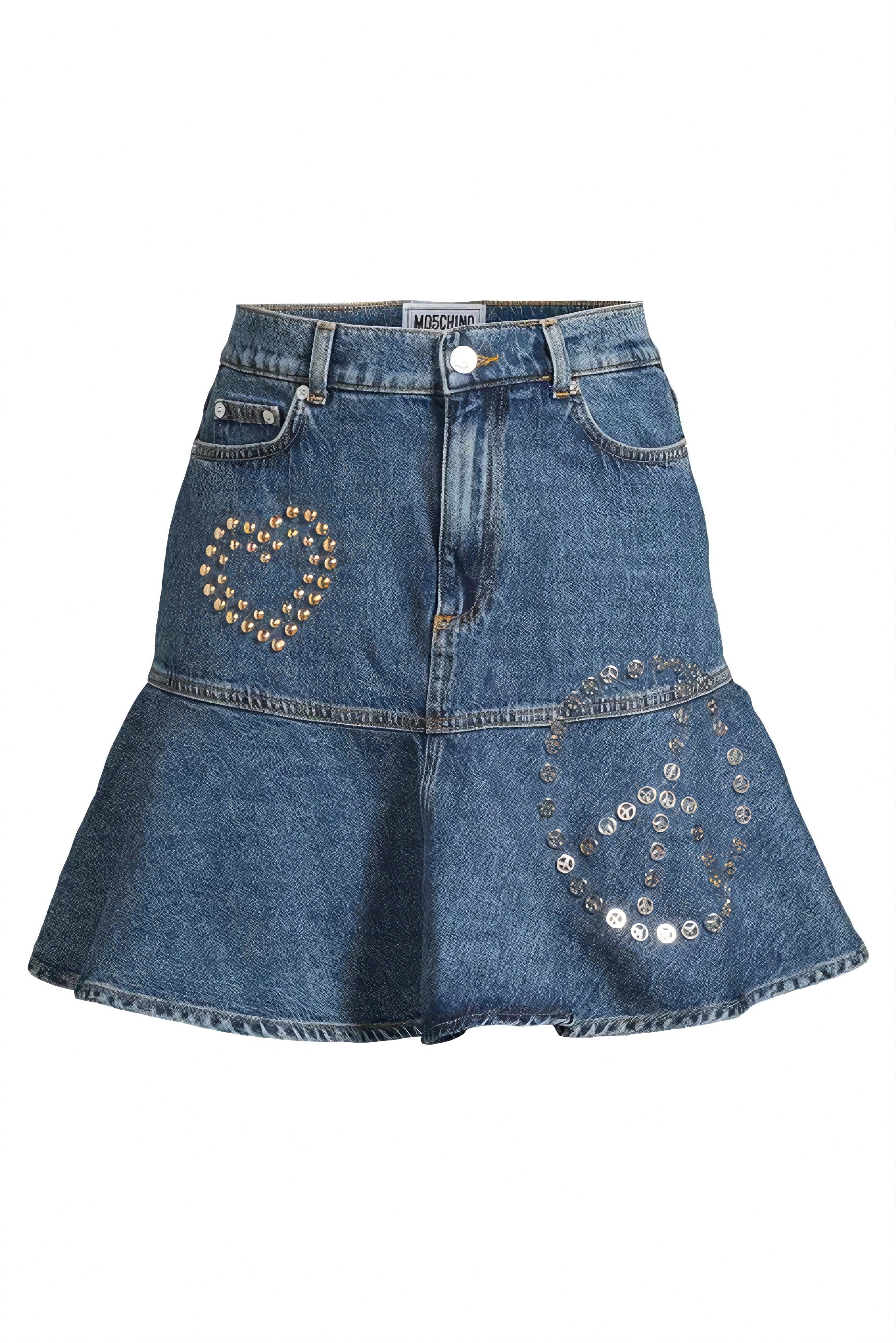 Moschino Cotton Skirt in Blue