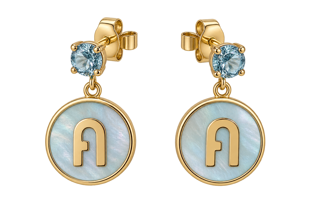 FURLA STONES PENDANT EARRINGS IN ARTEMISIA