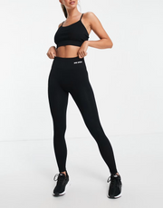 Urban Threads Womens Tall Seamless Gym Leggings In Black