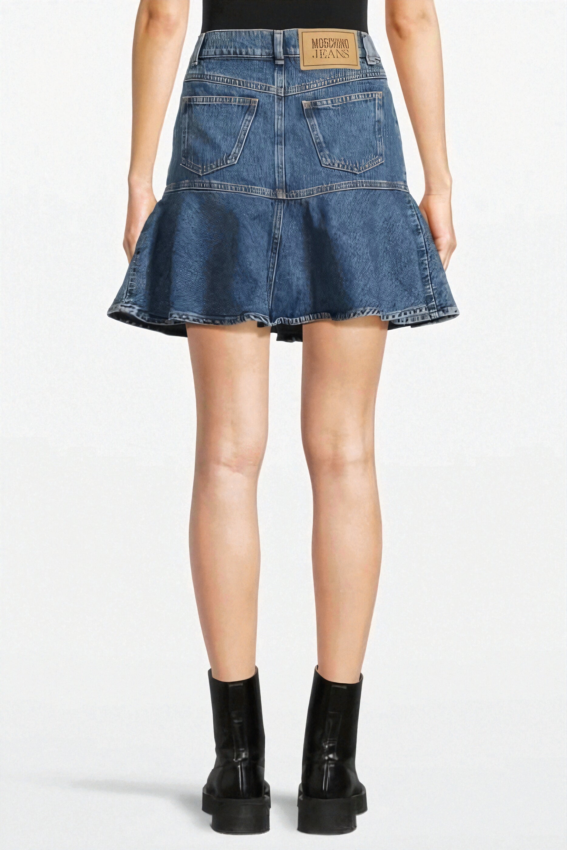 Moschino Cotton Skirt in Blue