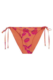 Thia Print Bikini Bottom in Orange