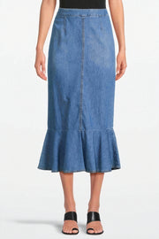 Moschino Cotton Skirt in Blue