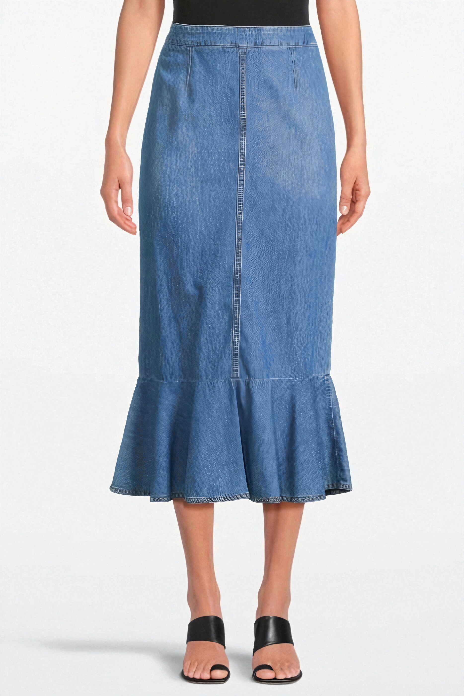 Moschino Cotton Skirt in Blue