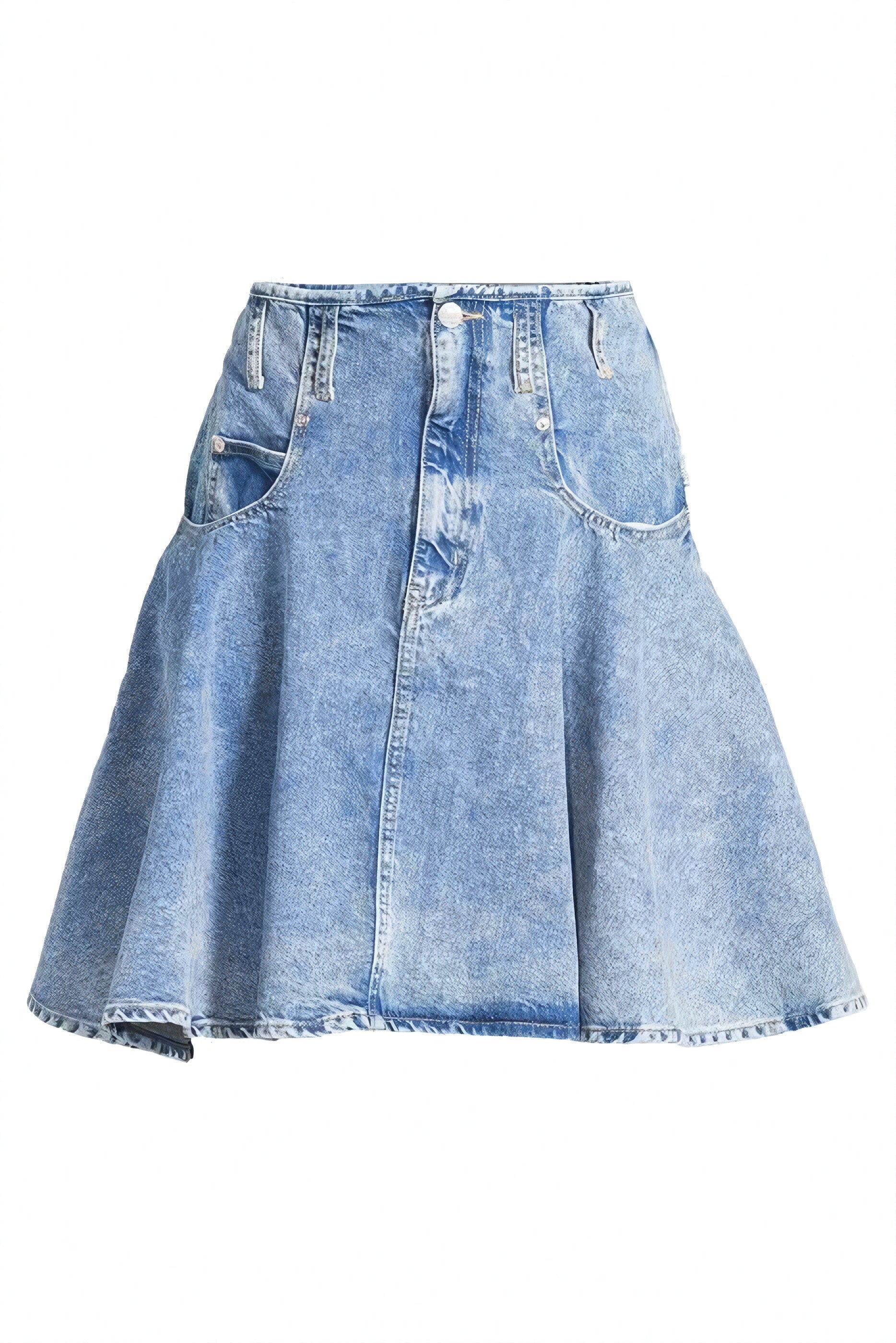 Cotton Skirt in Blue