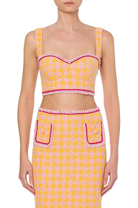 Houndstooth Bralette in Orange