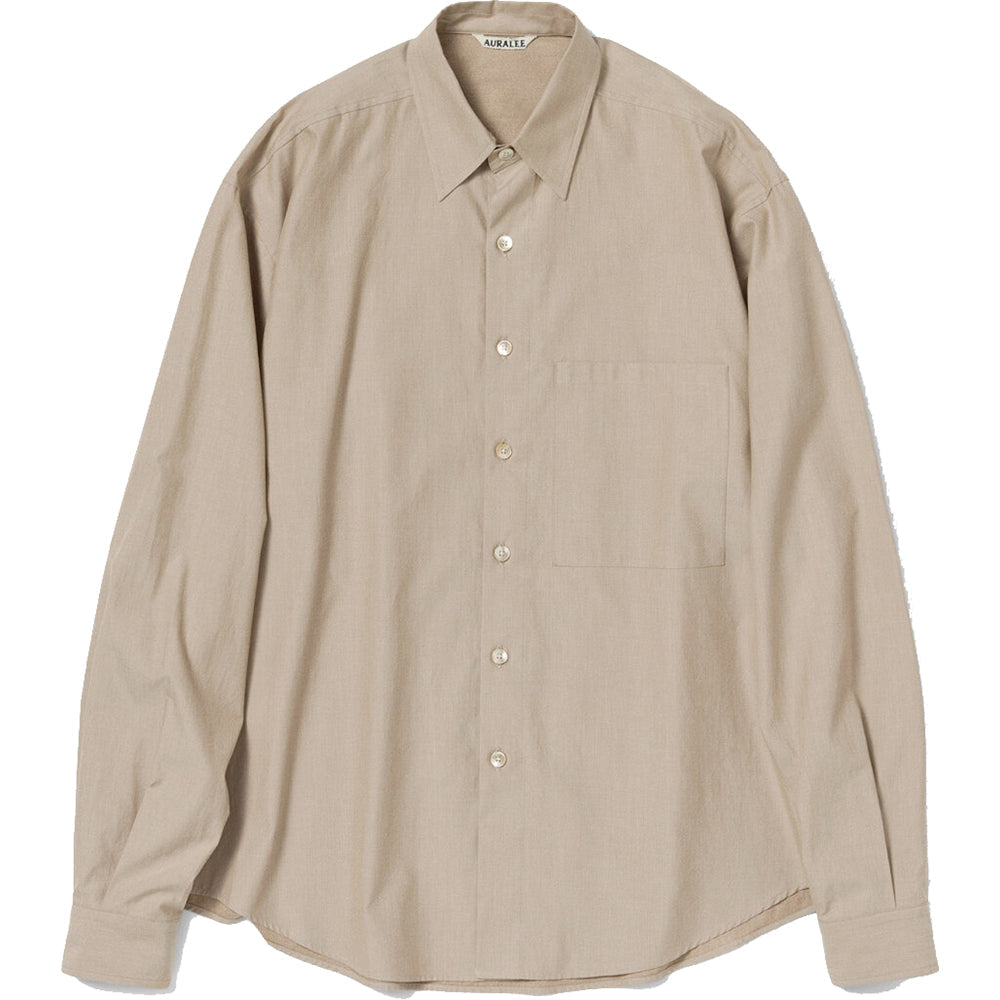 Auralee Mens Washed Finx Twill Shirt