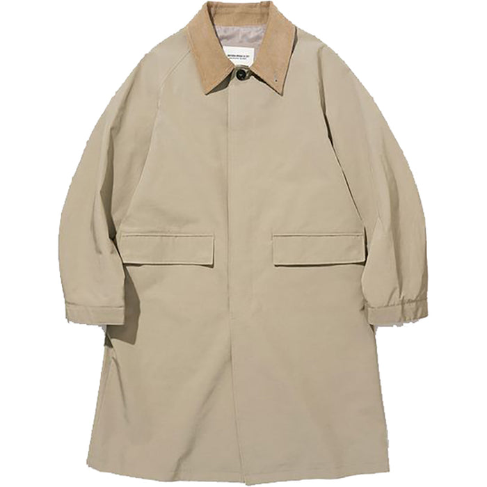 Uniform Bridge Mens Balmacaan Coat Beige