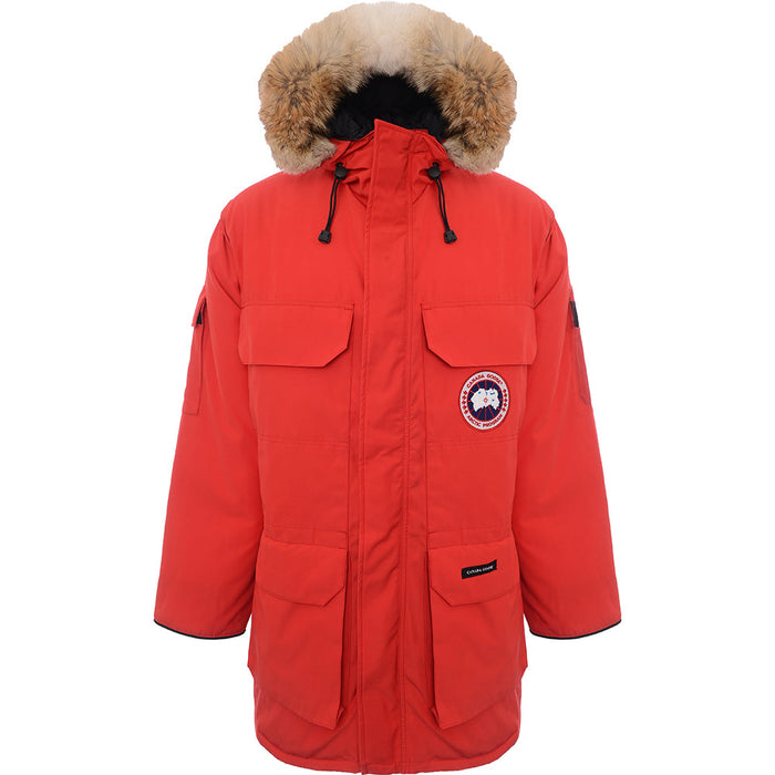 Mens Canada Goose Expedition Parka in Red