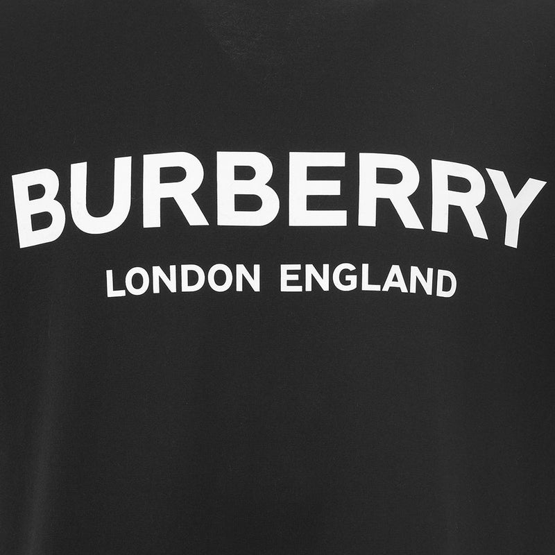 Mens Burberry Letchford Logo T-Shirt in Black